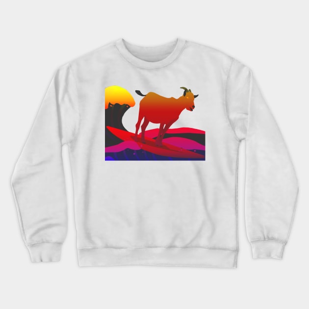 Pet Sound//Beach Boys-Album Cover Re-Design Crewneck Sweatshirt by ROJOLELE